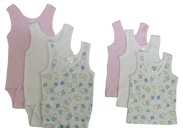 Girls Printed Tank Top Variety 6 Pack