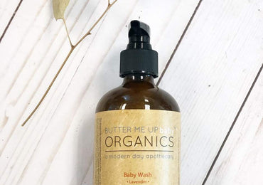 Organic Baby Wash Gentle Lavender Safe Non-GMO